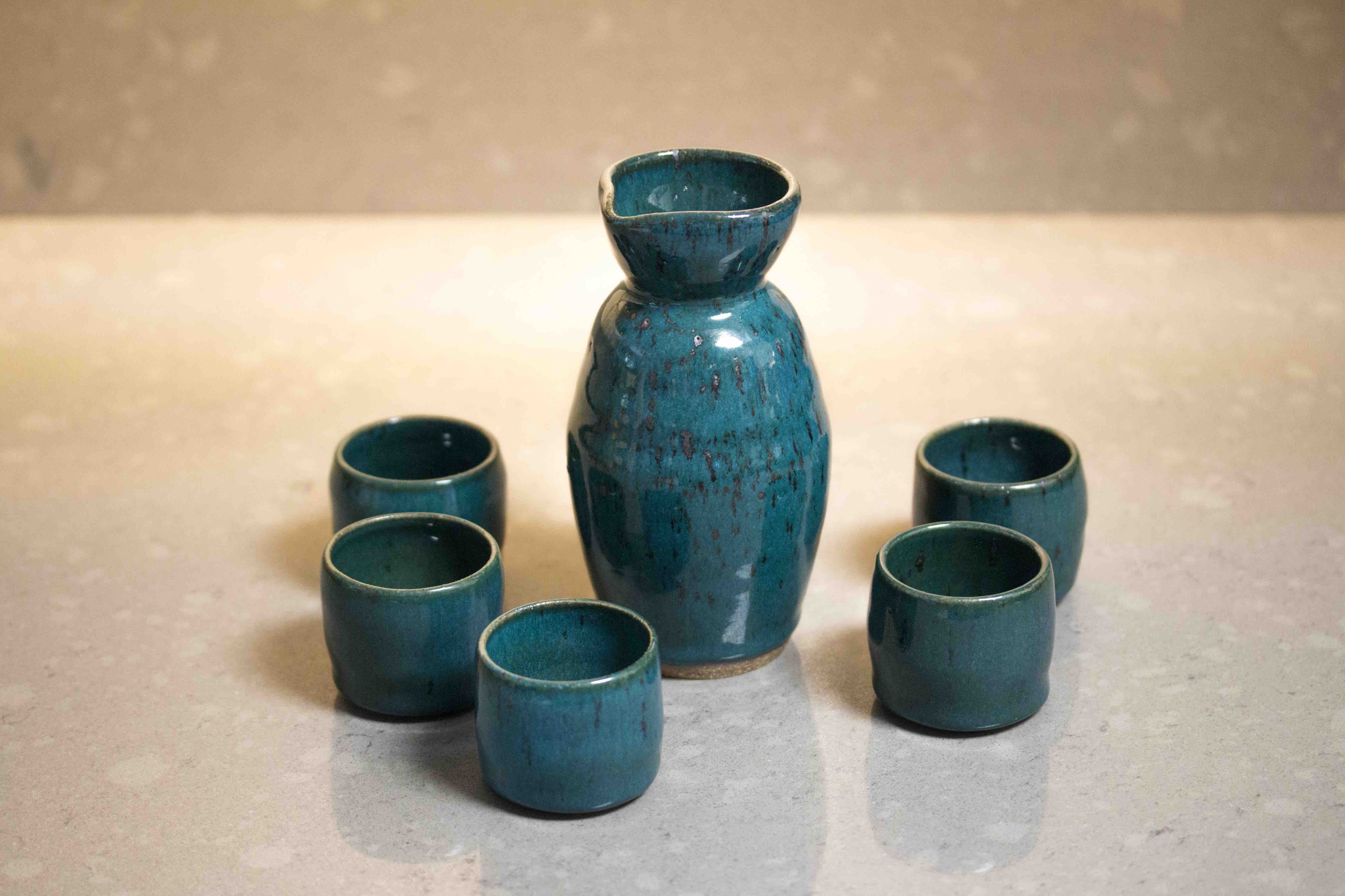 Ceramic sake set